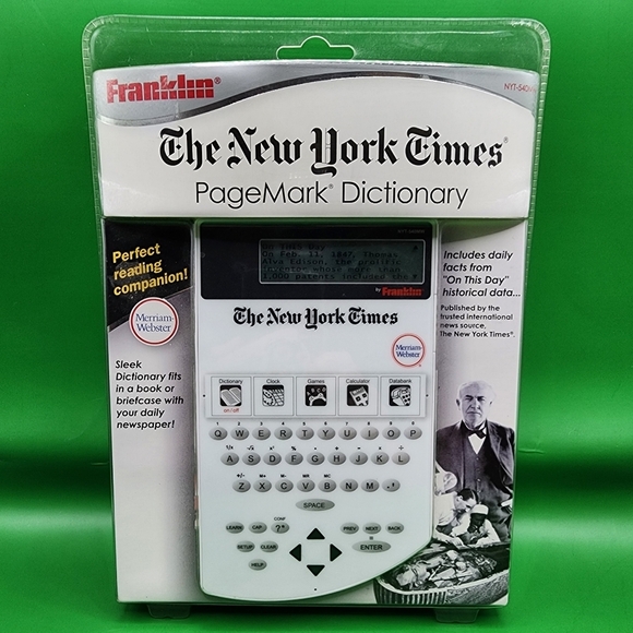 New- Franklin New York Times PageMark Dictionary Merriam-Webster NYT-540MW - Picture 1 of 6